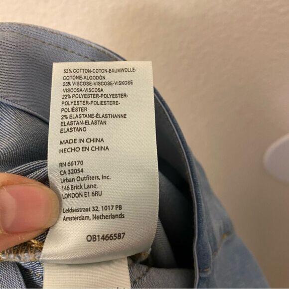 Free People In My Feelings Slim Flare Y2K stretch coastal beach Jeans long 27x32 - Picture 11 of 13